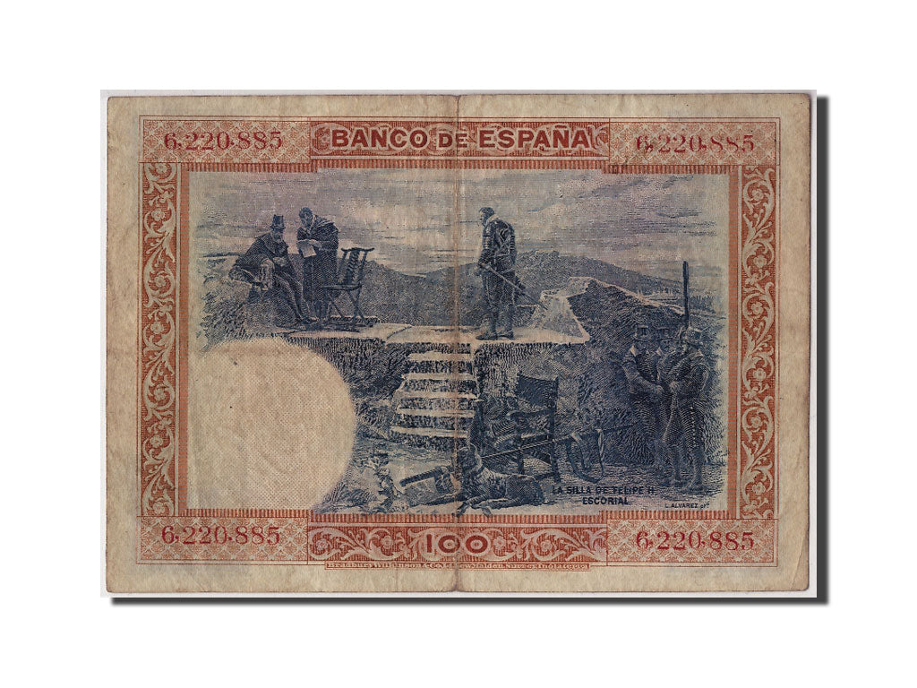 Banknote, Spain, 100 Pesetas, 1925, 1925-07-01, VF(20-25)