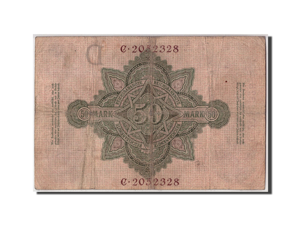 Geldschein, Deutschland, 50 Mark, 1908, 1908-02-07, S