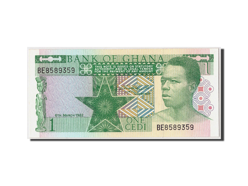 Banknot, Ghana, 1 Cedi, 1982, 1982-03-06, UNC(65-70)