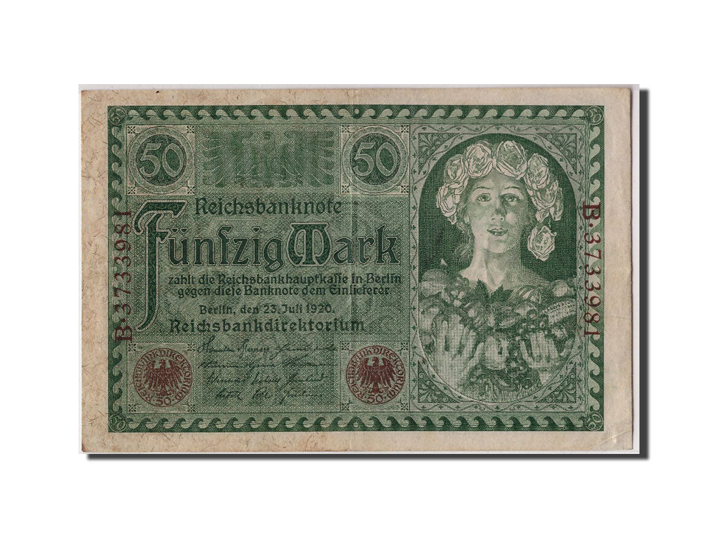 Billete, 50 Mark, 1920, Alemania, 1920-07-23, EBC