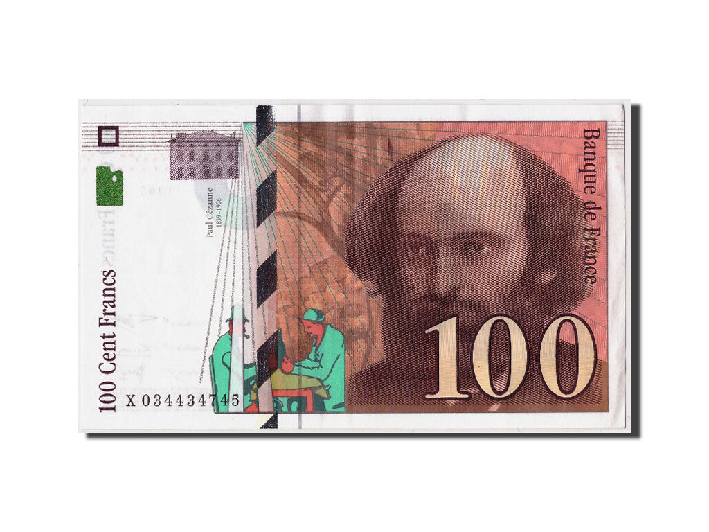 Biljet, Frankrijk, 100 Francs, 100 F 1997-1998 ''Cézanne'', 1997, SUP