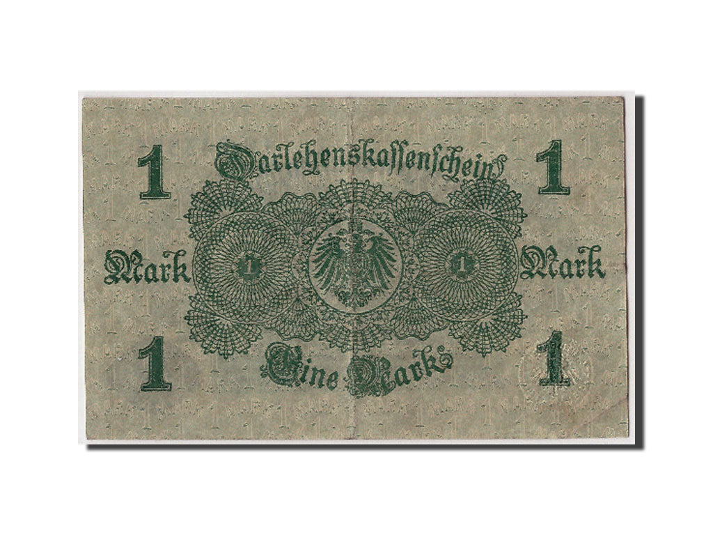 Billete, 1 Mark, 1914, Alemania, 1914-08-12, MBC