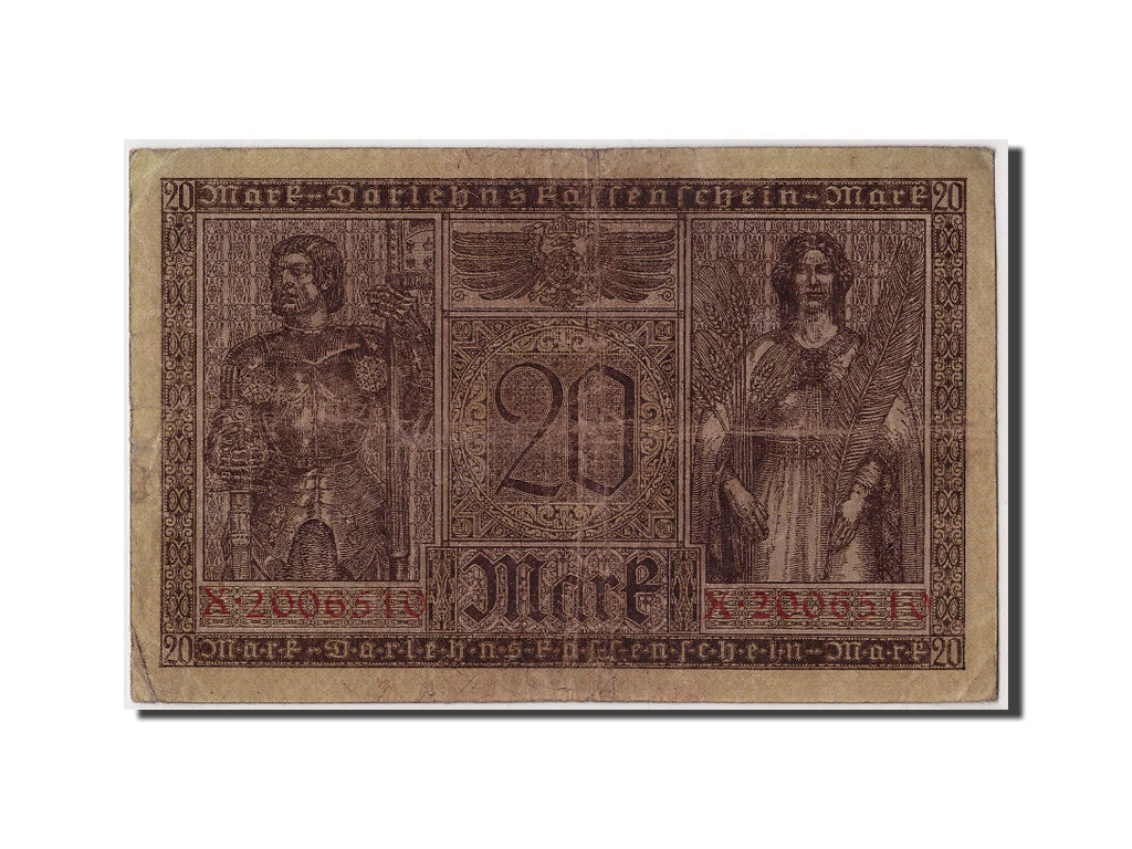 Banknote, Germany, 20 Mark, 1918, 1918-02-20, EF(40-45)