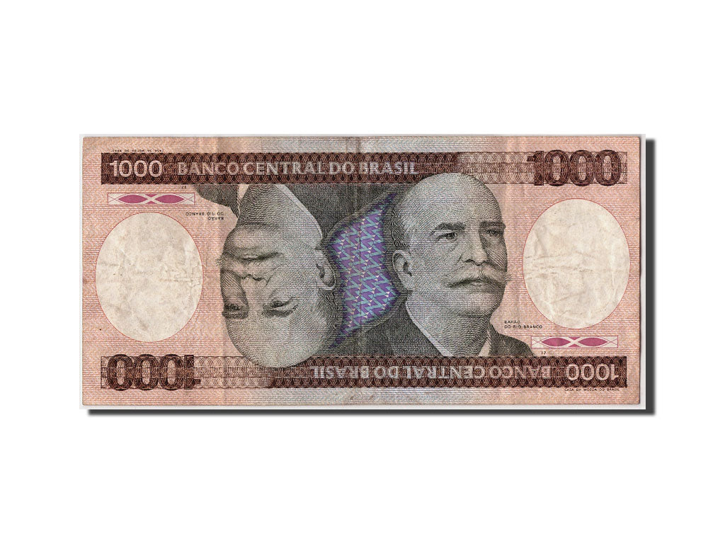 Billet, Brésil, 1000 Cruzeiros, TB+