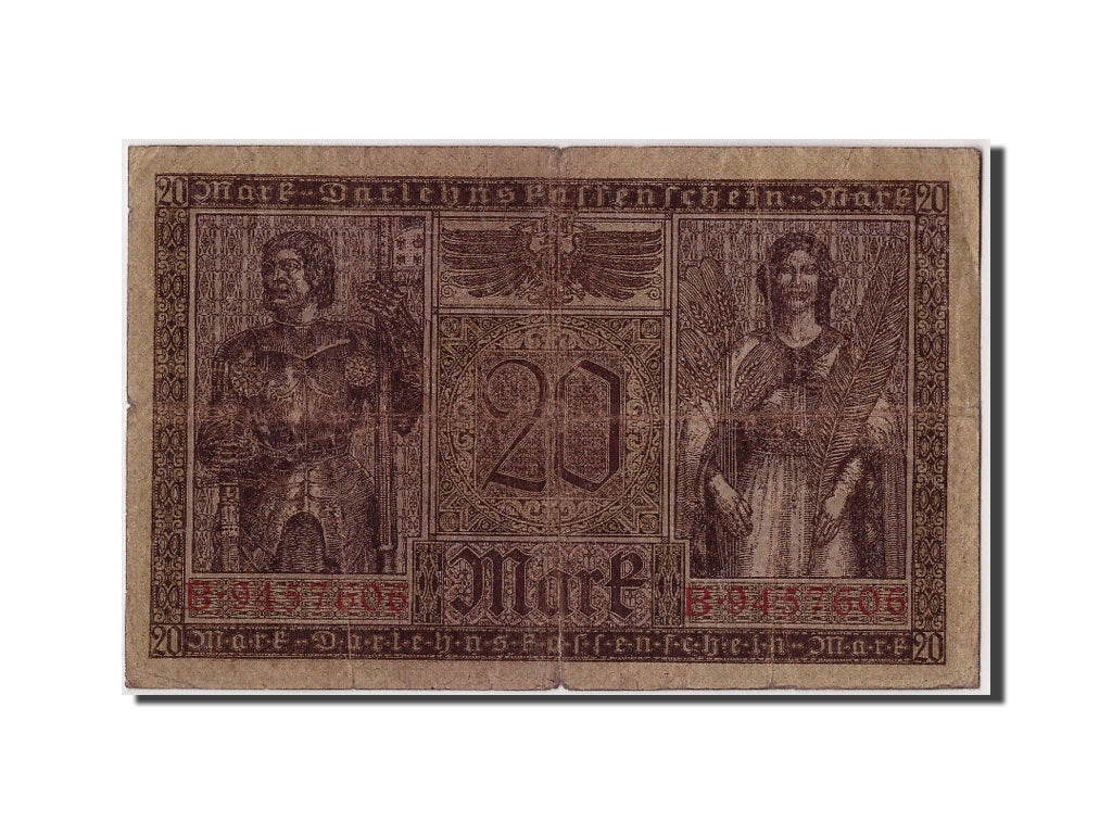 Banknote, Germany, 20 Mark, 1918, 1918-02-20, VF(20-25)