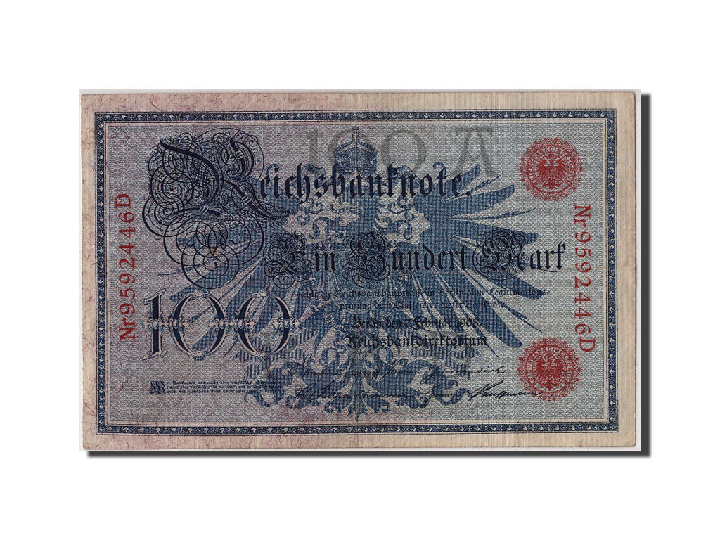 Geldschein, Deutschland, 100 Mark, 1908, 1908-02-07, S