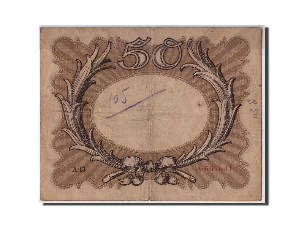 Biljet, Duitsland, 50 Mark, 1918, 1918-11-30, B+