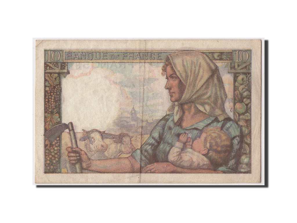 Banknote, France, 10 Francs, 10 F 1941-1949 ''Mineur'', 1949, 1949-06-30