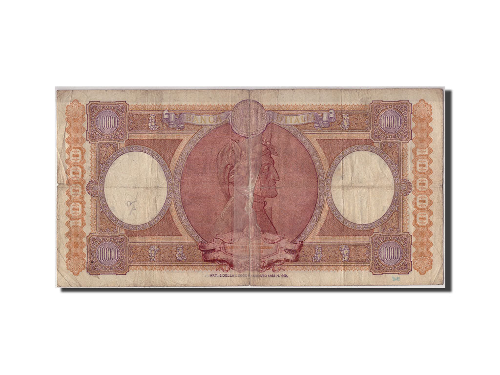 Geldschein, Italien, 10,000 Lire, 1951, 1951-03-31, S+