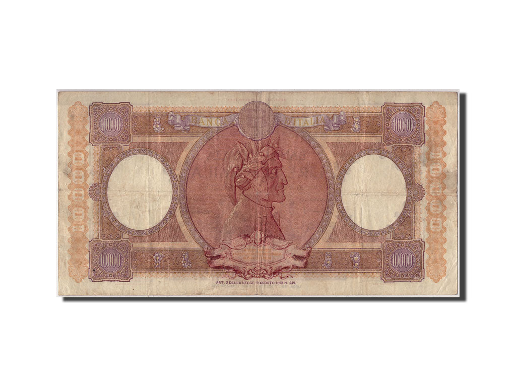 Banknote, Italy, 10,000 Lire, 1953, 1953-02-07, EF(40-45)