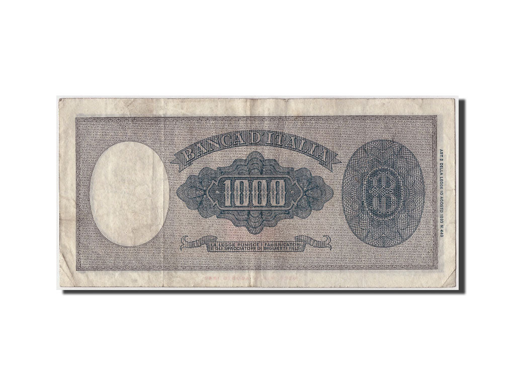 Biljet, Italië, 1000 Lire, 1949, 1949-02-11, TTB