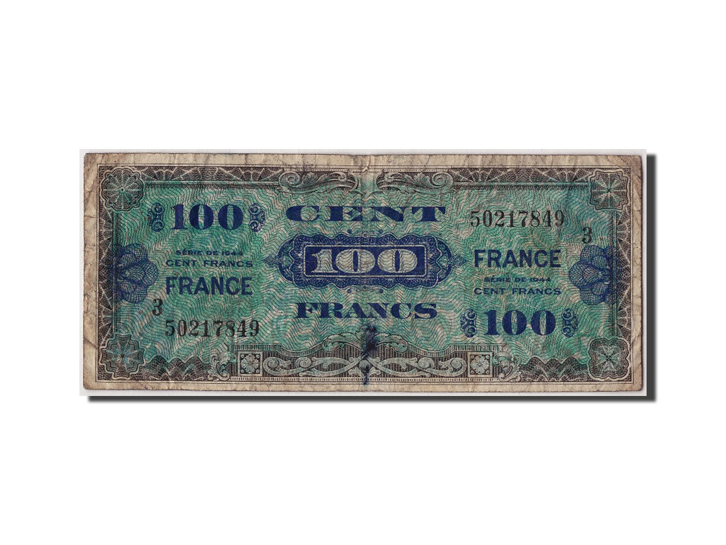 Billete, Francia, 100 Francs, 1945 Verso France, 1945, RC+, Fayette:VF25.3