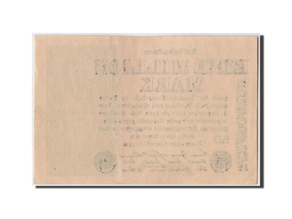 Banknote, Germany, 1 Million Mark, 1923, 1923-08-09, EF(40-45)