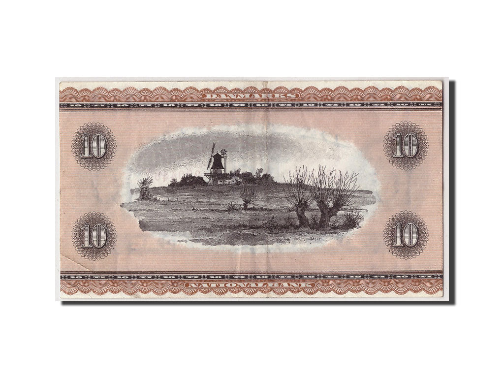 Billete, 10 Kroner, 1963, Dinamarca, BC+