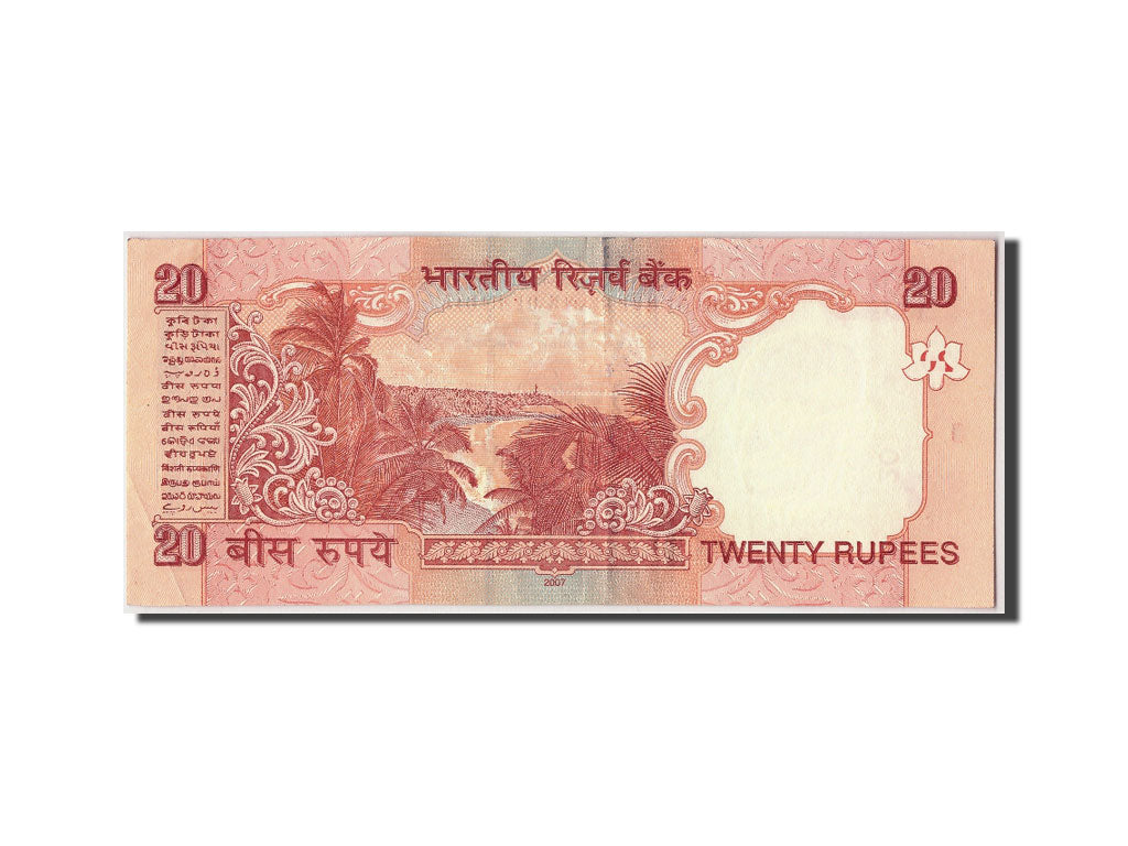 Geldschein, India, 20 Rupees, 2007, S+