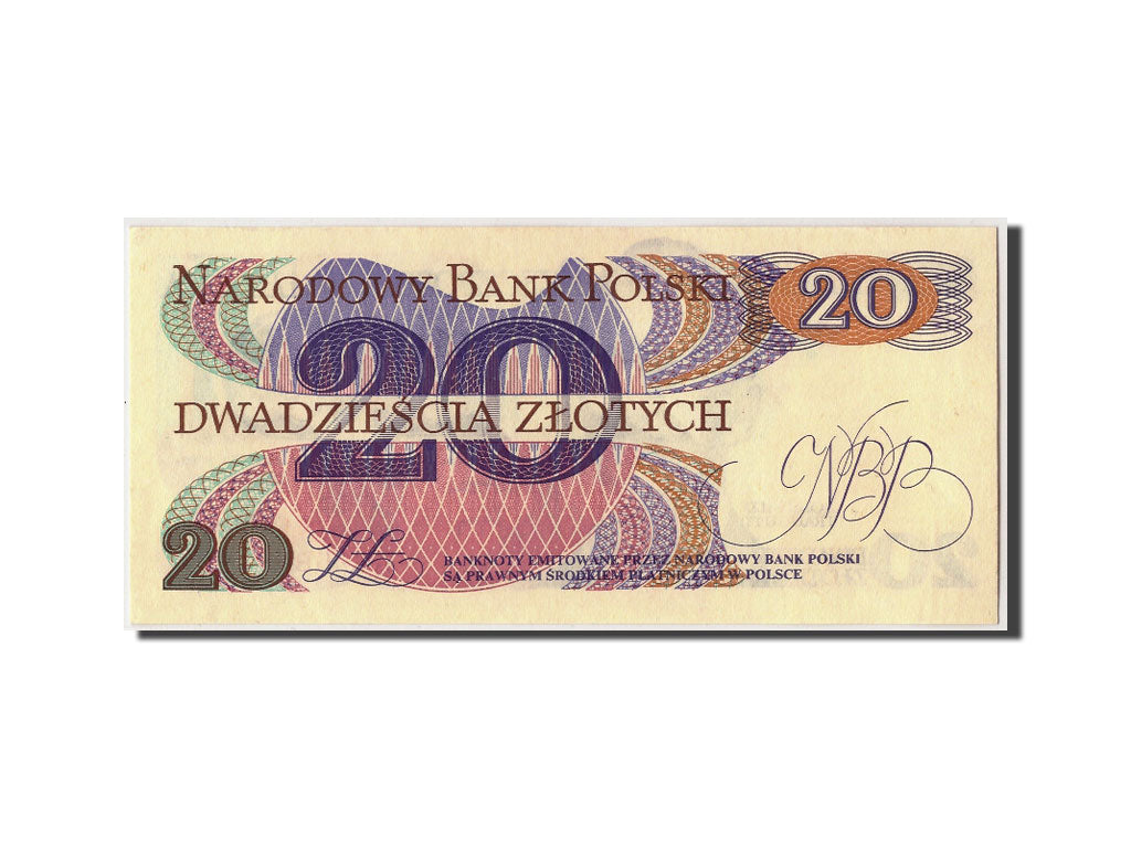 Banknote, Poland, 20 Zlotych, 1982, 1982-06-01, KM:149a, UNC(65-70)