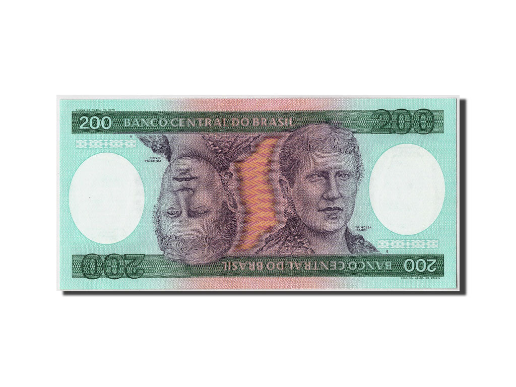 Billete, 200 Cruzeiros, UNDATED (1984), Brasil, KM:199b, Undated, UNC