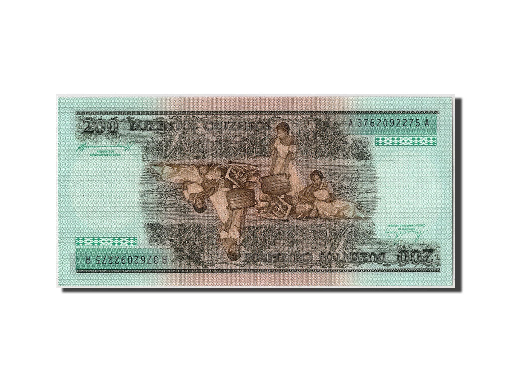 Billete, 200 Cruzeiros, UNDATED (1984), Brasil, KM:199b, Undated, UNC