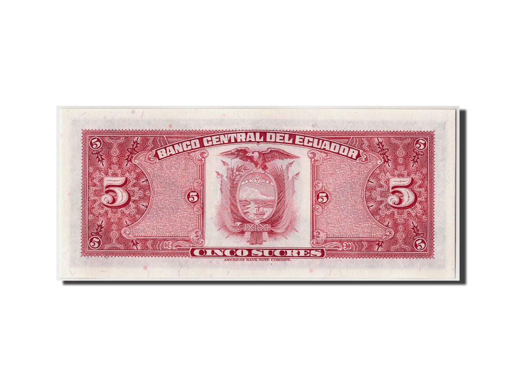 Billete, 5 Sucres, 1983, Ecuador, KM:108b, 1983-04-20, UNC
