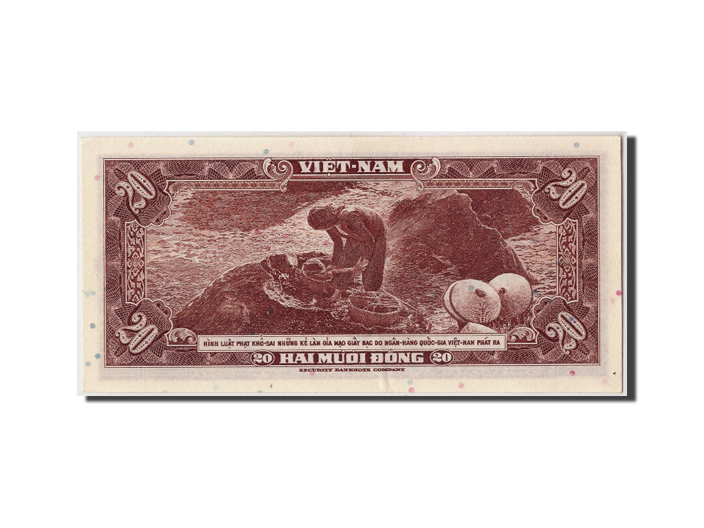 Geldschein, South Viet Nam, 20 Dông, Undated (1962), Undated, KM:6a, UNZ-