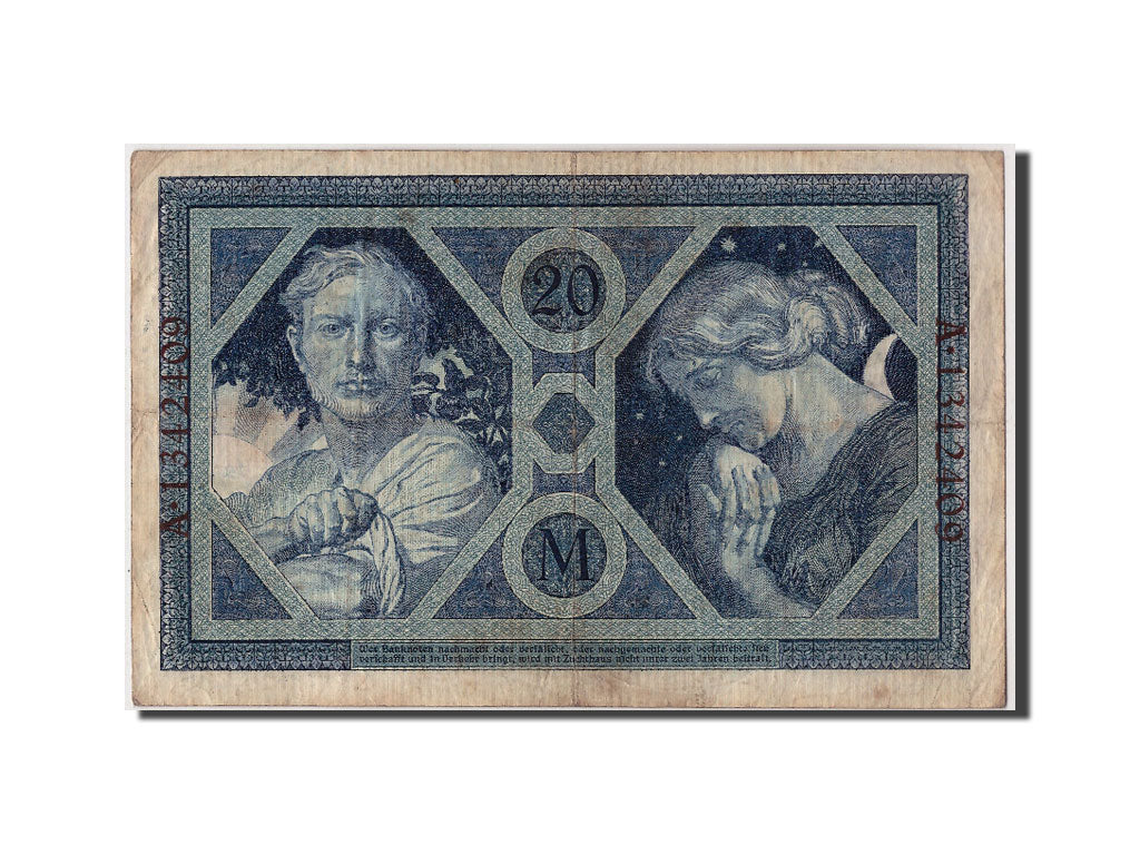Banknot, Niemcy, 20 Mark, 1915, 1915-11-04, KM:63, VF(30-35)