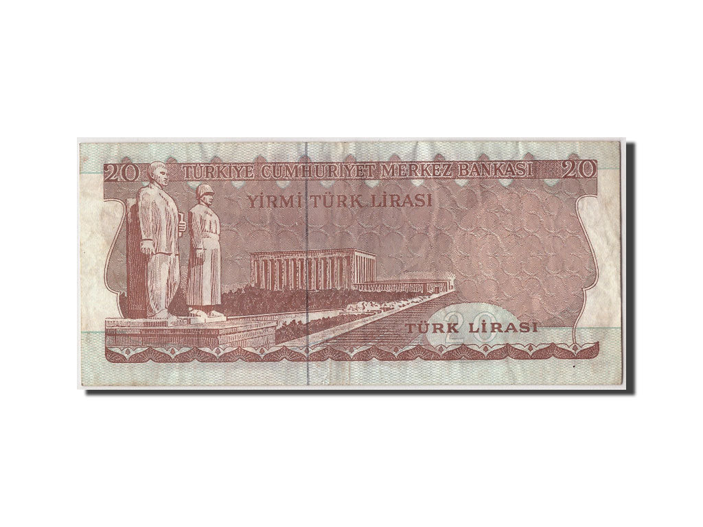 Billet, Turquie, 20 Lira, L.1970 (1974), Undated, KM:187a, TB