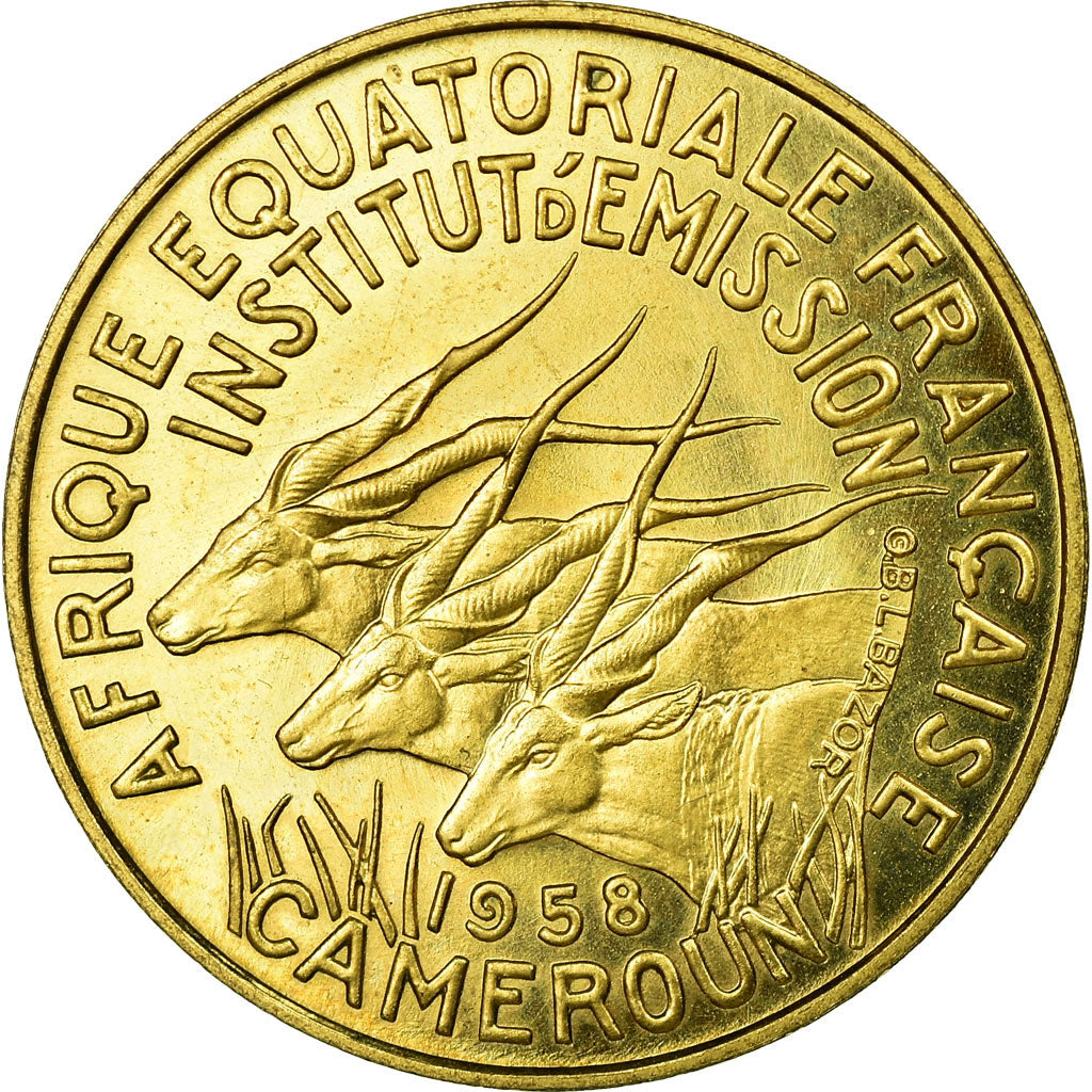 Moneta, Camerun, 10 Francs, 1958, Paris, SPL, Alluminio-bronzo, Lecompte:28