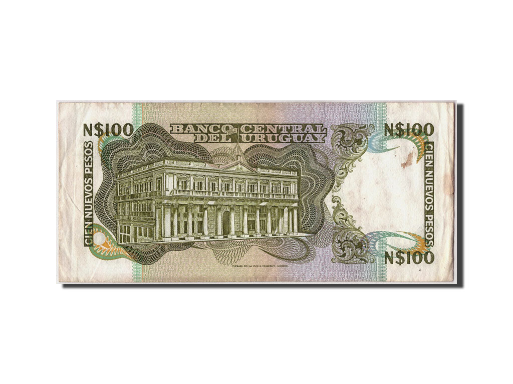 Banknote, Uruguay, 100 Nuevos Pesos, Undated (1987), Undated, KM:62a, EF(40-45)