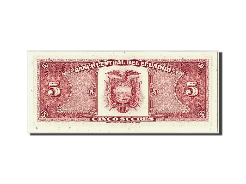 Billete, 5 Sucres, 1988, Ecuador, KM:120A, 1988-11-22, SC