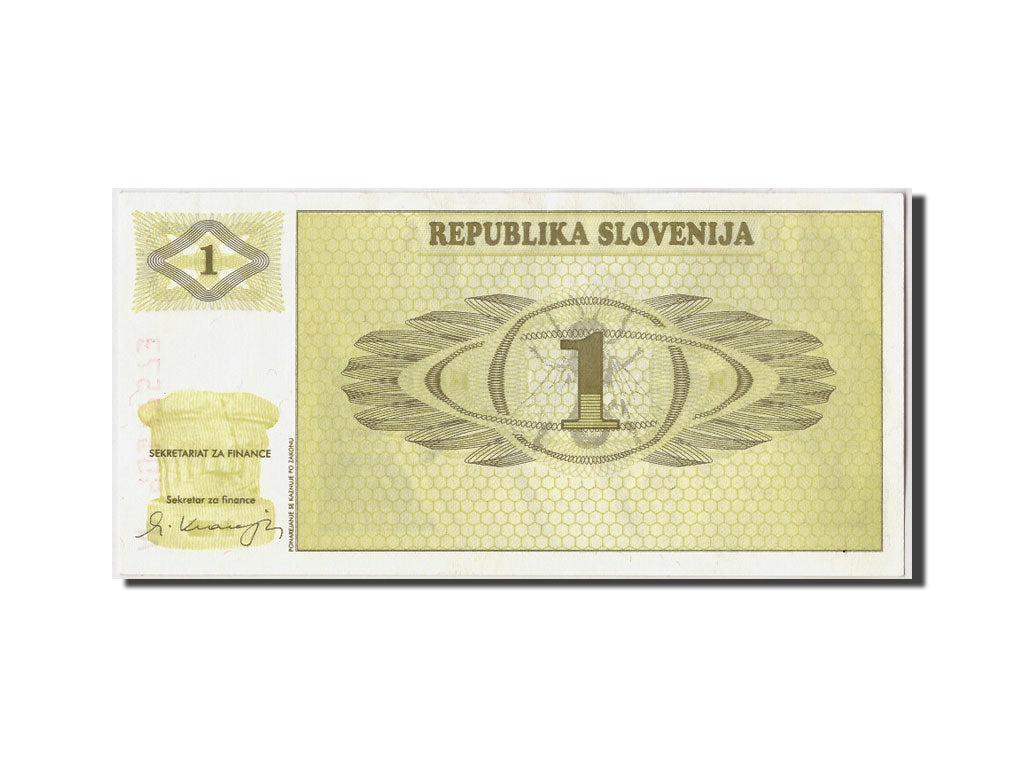 Banconote, Slovenia, 1 (Tolar), 1990, KM:1a, Undated, SPL