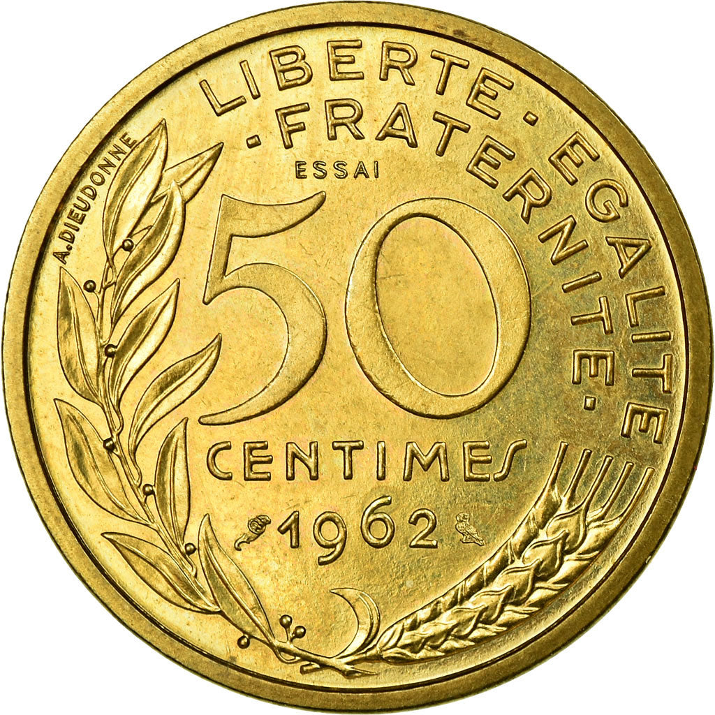 Monnaie, France, 50 Centimes, 1962, SPL, Aluminum-Bronze, Gadoury:427