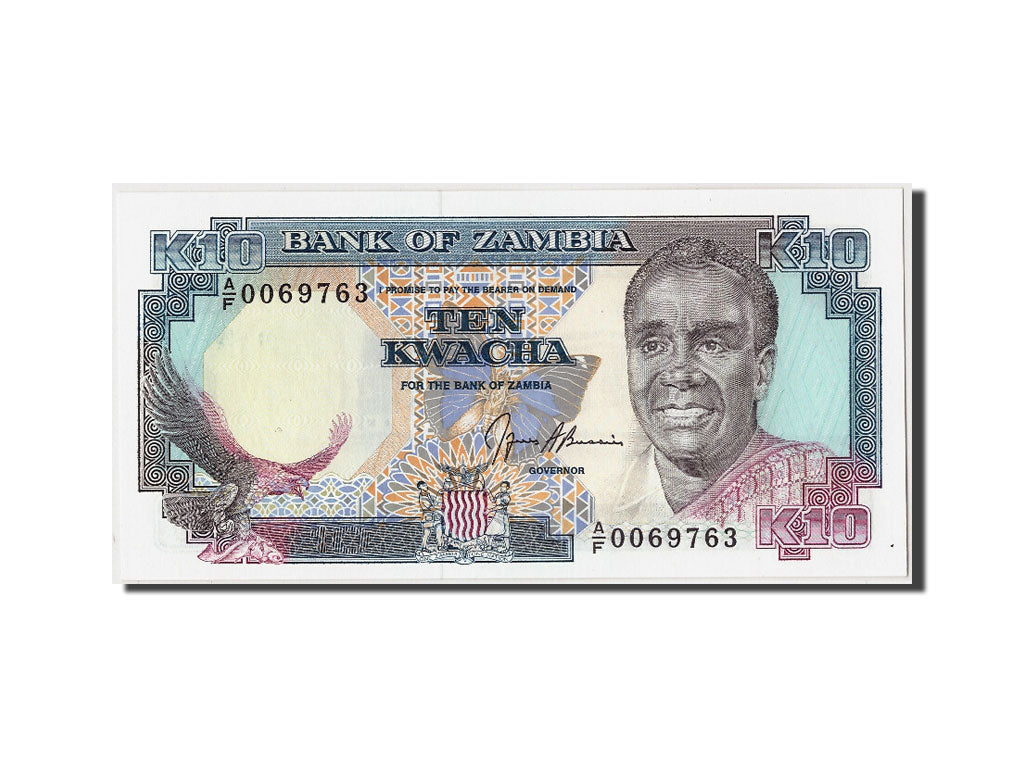 Banknote, Zambia, 10 Kwacha, Undated (1989-91), Undated, KM:31b, UNC(65-70)
