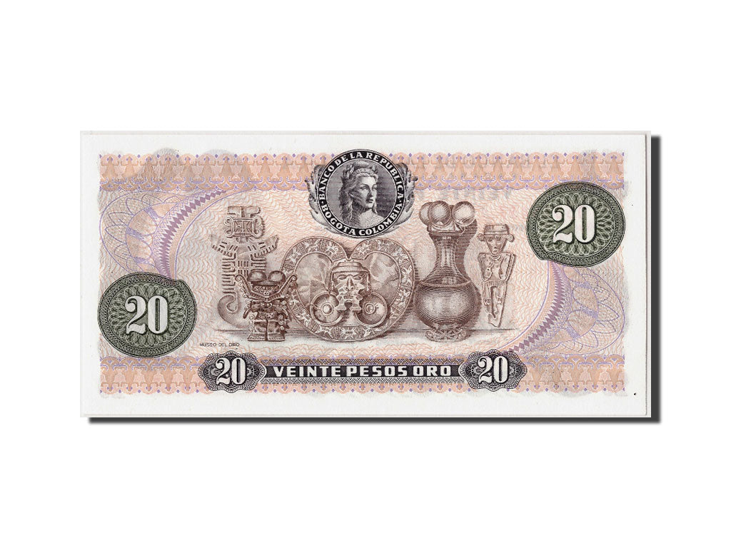 Banknot, Colombia, 20 Pesos Oro, 1983, 1983-01-01, KM:409d, UNC(65-70)