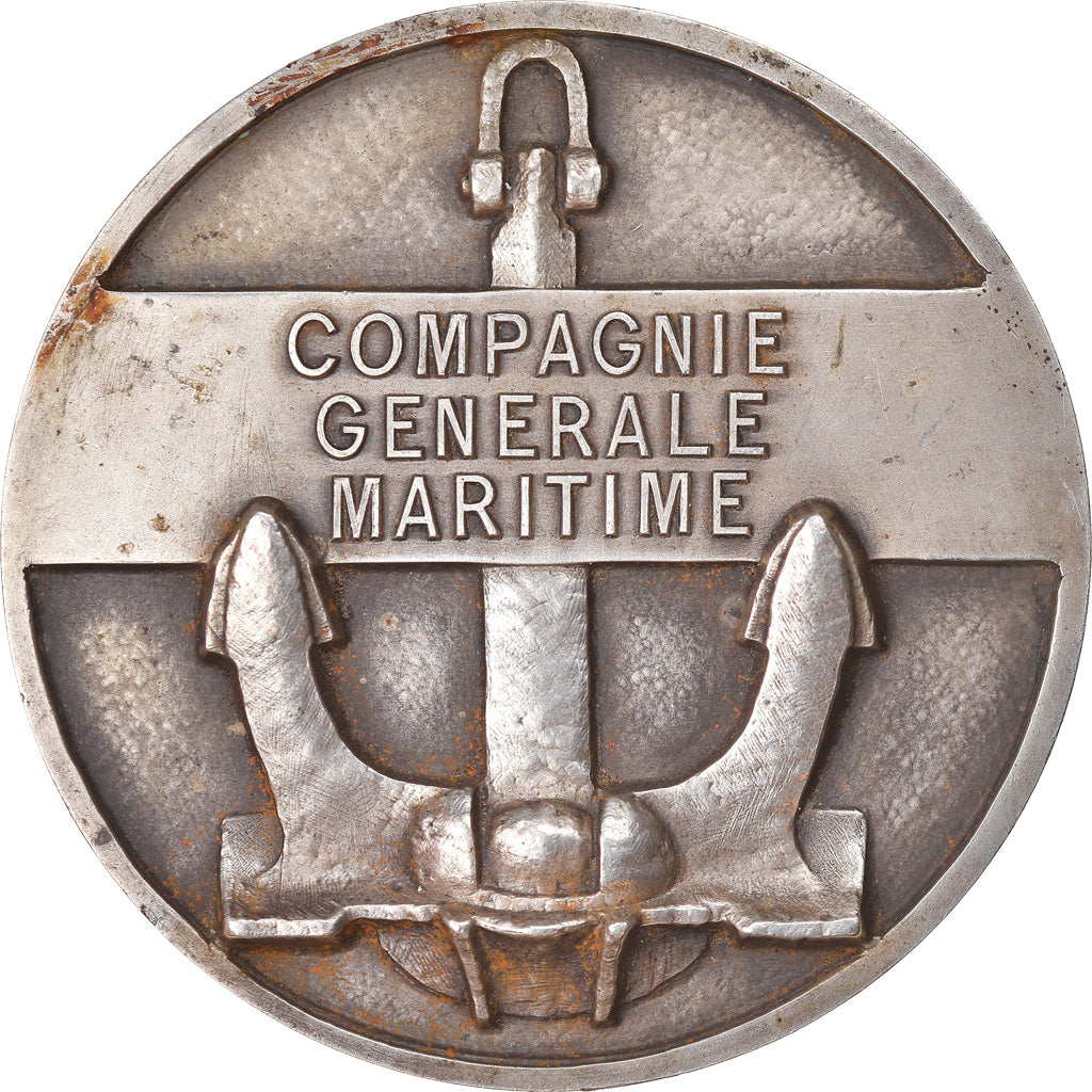 França, Medal, Compagnie Générale Maritime, Navegação, 1978, EF(40-45)