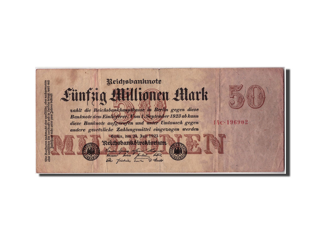 Banknote, Germany, 50 Millionen Mark, 1923, 1923-07-25, KM:98b, VF(20-25)