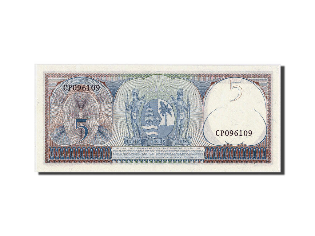 Banknot, Suriname, 5 Gulden, 1963, 1963-09-01, KM:120b, UNC(63)