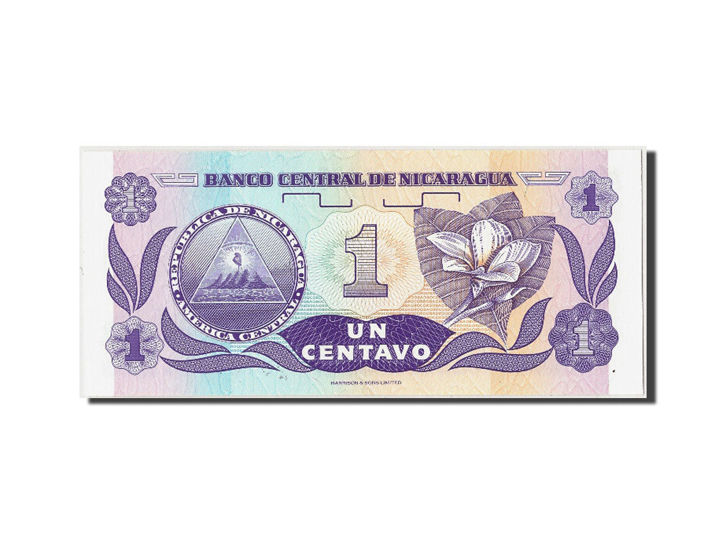 Banknot, Nicaragua, 1 Centavo, Undated (1991), Undated, KM:167, UNC(65-70)