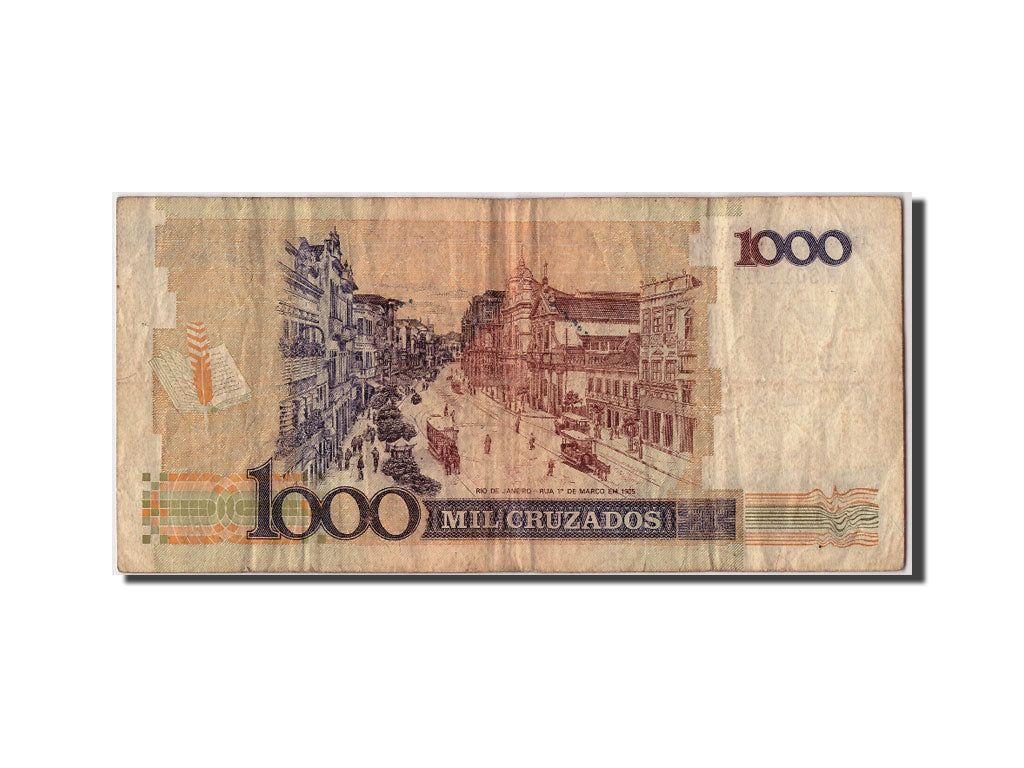 Geldschein, Brasilien, 1000 Cruzados, Undated (1987), Undated, KM:213a, SGE+