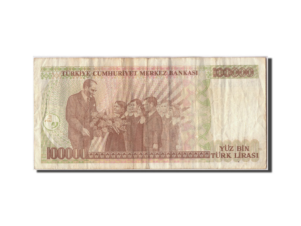 Billet, Turquie, 100,000 Lira, L.1970 (1991), Undated, KM:205, TB