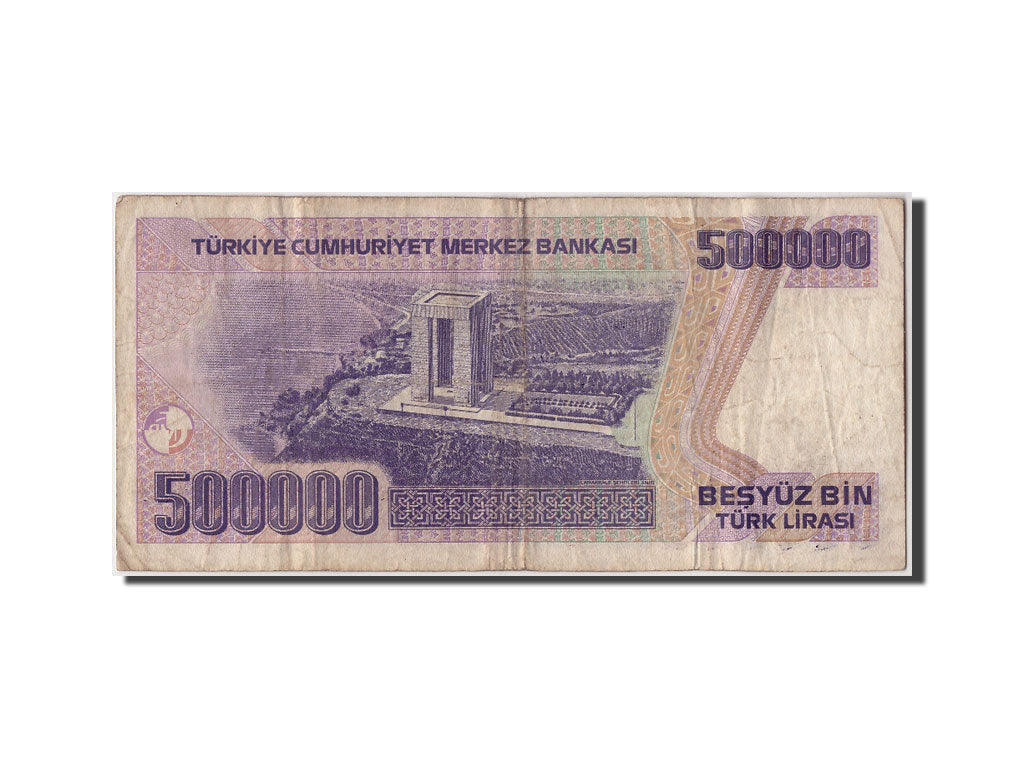 Billet, Turquie, 500,000 Lira, L.1970 (1998), Undated, KM:212, TB