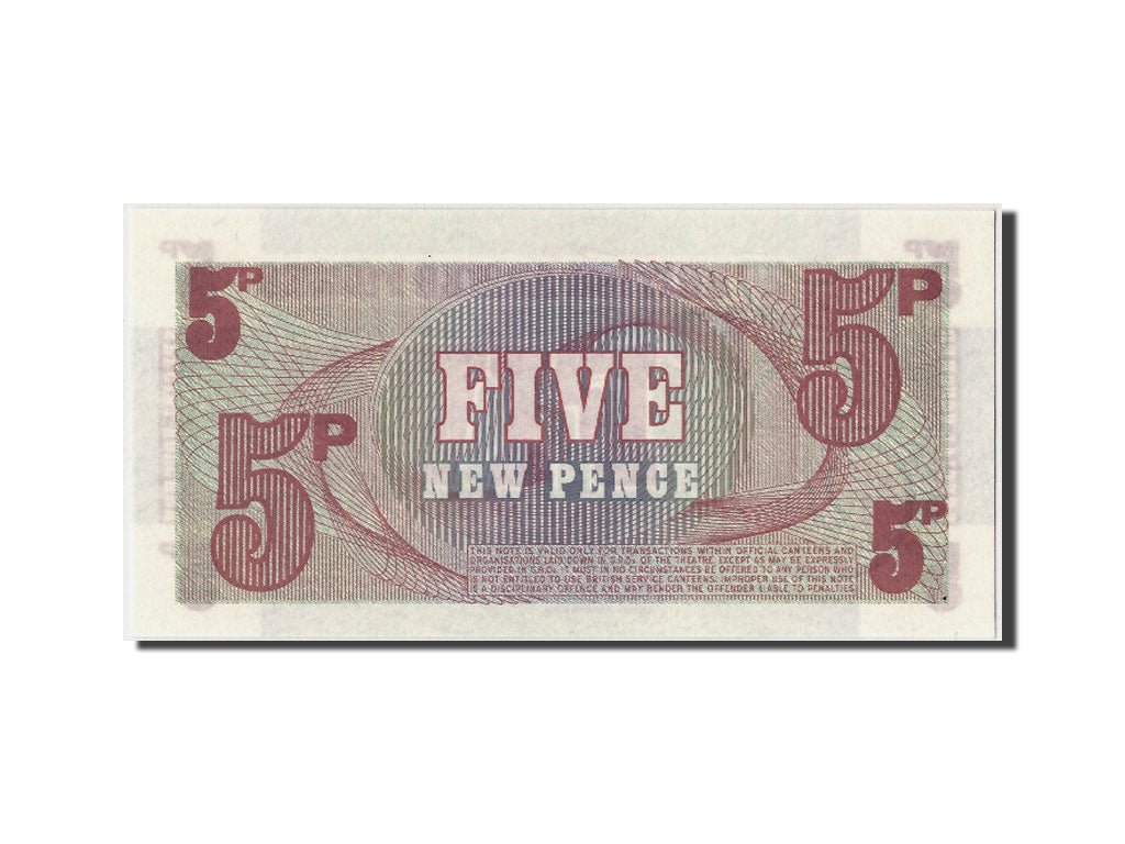 Banknot, Wielka Brytania, 5 New Pence, Undated (1972), Undated, KM:M44a
