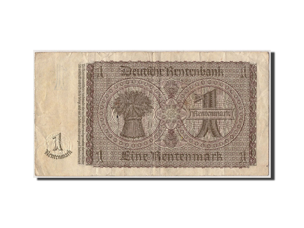 Banknote, Germany, 1 Rentenmark, 1937, 1937-01-30, KM:173b, VF(30-35)