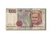 Biljet, Italië, 1000 Lire, D.1990, Undated, KM:114b, B+