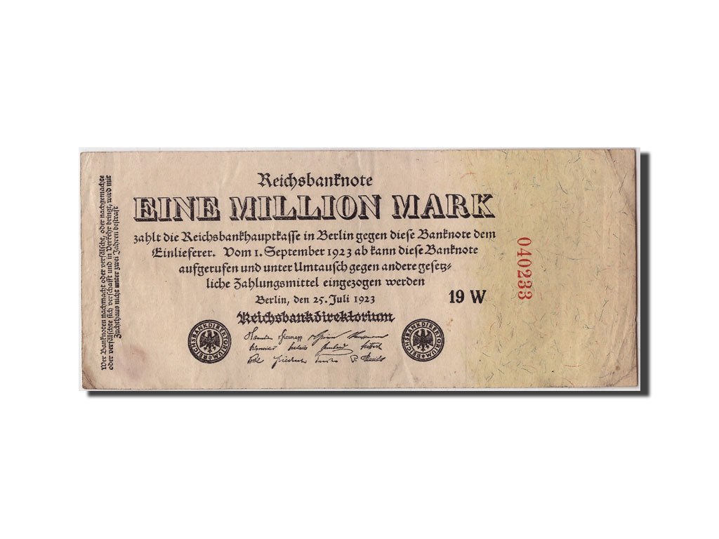 Geldschein, Deutschland, 1 Million Mark, 1923, 1923-07-25, KM:94, SS