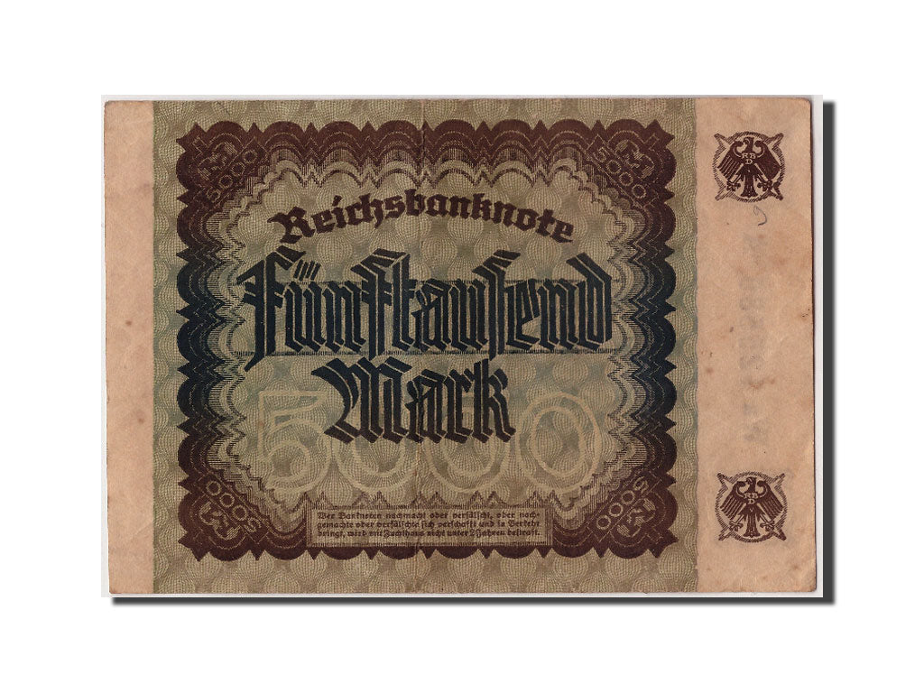 Banconote, Germania, 5000 Mark, 1922, KM:81b, 1922-12-02, MB+