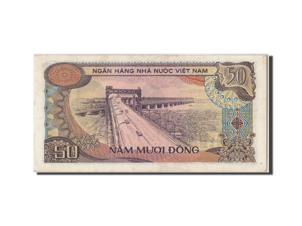Geldschein, Vietnam, 50 D<ox>ng, 1985, Undated, KM:97a, UNZ-