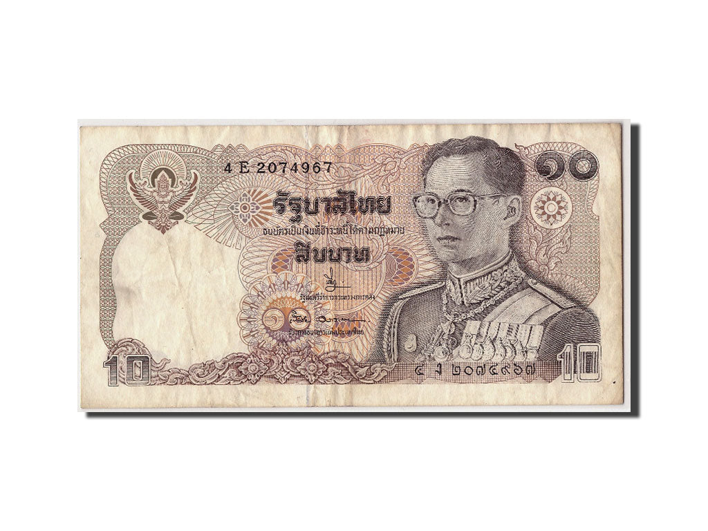 Biljet, Thailand, 10 Baht, BE2523 (1980), Undated, KM:87, TTB
