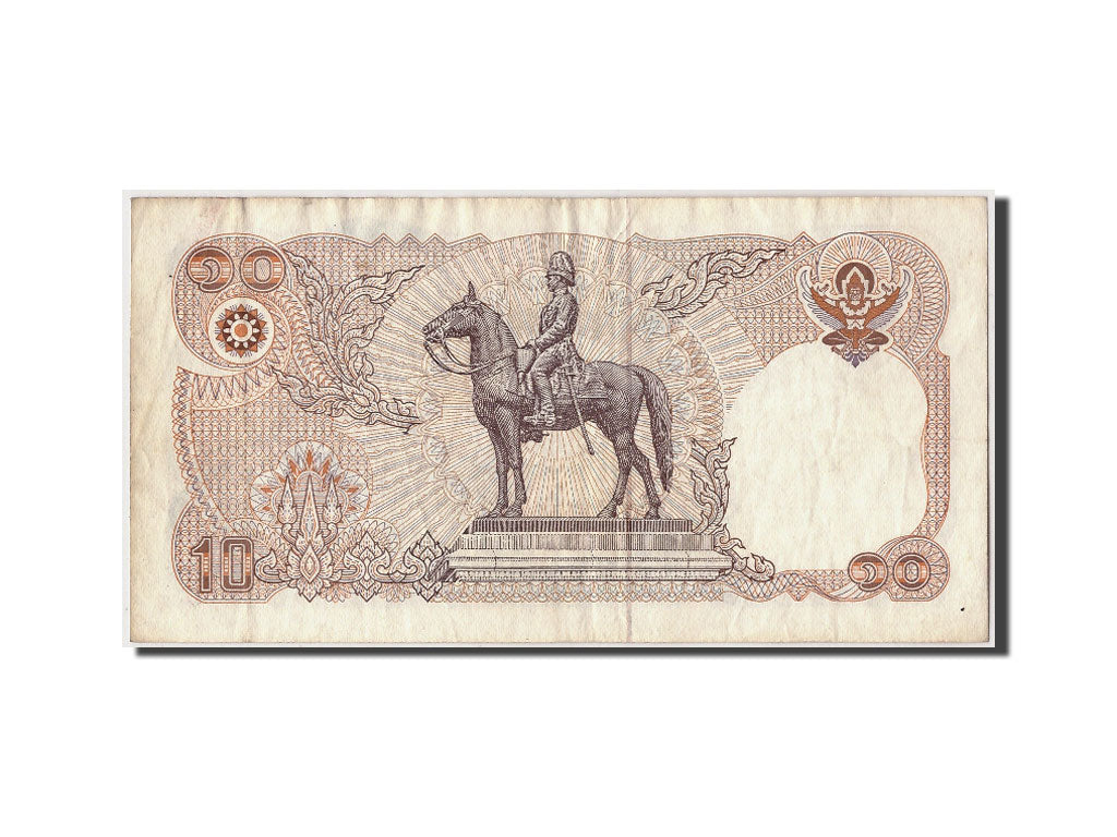 Biljet, Thailand, 10 Baht, BE2523 (1980), Undated, KM:87, TTB