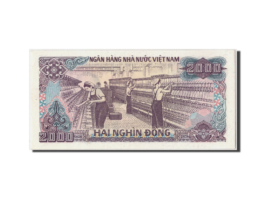 Banknote, Vietnam, 2000 Dông, 1988 (1989), Undated, KM:107b, UNC(65-70)