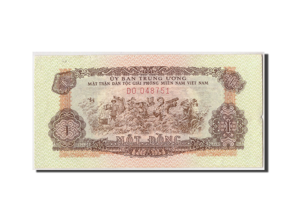 Billete, 1 D<ox>ng, Undated (1963), Vietnam del Sur, KM:R4, Undated, EBC